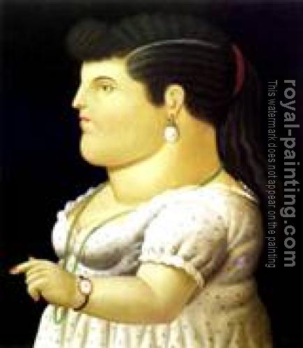 Fernando Botero : Woman In Profile